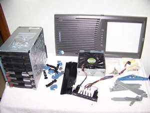 HP Proliant ML350 G4 Server Parts Drive Cage Hard Drives Fan Power Button & more - Picture 1 of 2