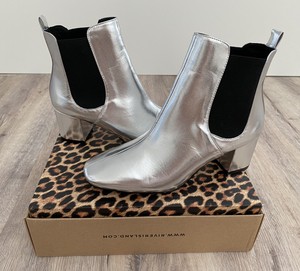 river island silver boots