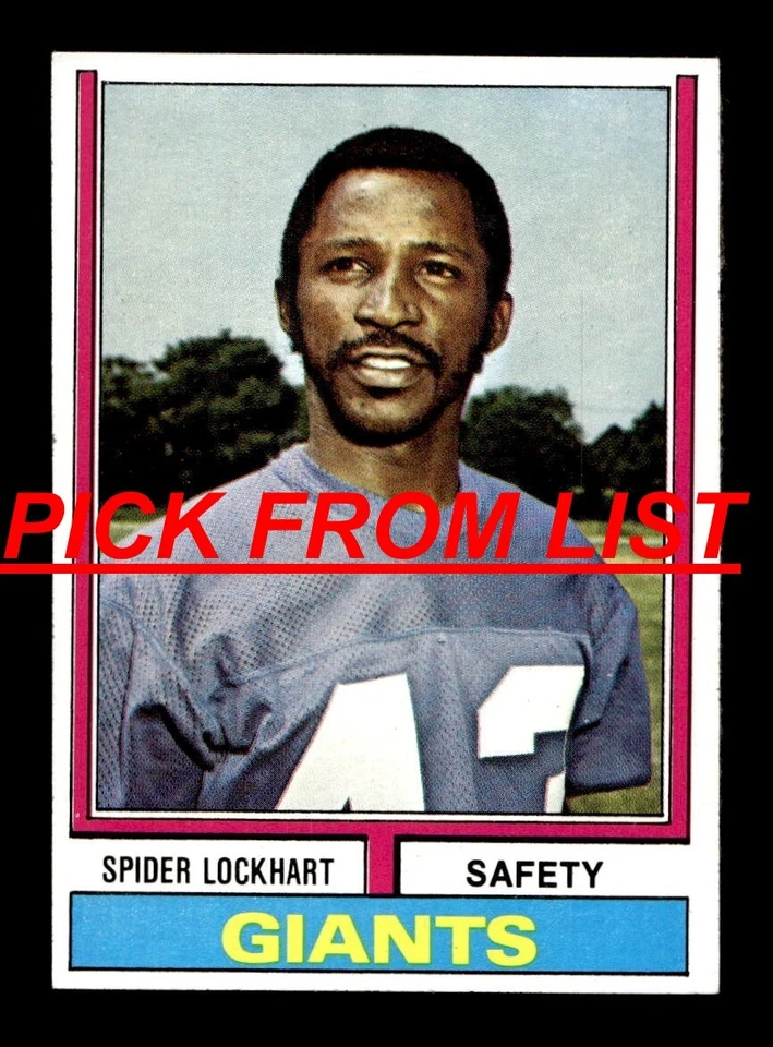1974 Topps Football 3-299 EX/EX-MT Pick From List All PICTURED ss1 - Image 1 of 1