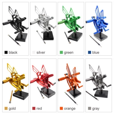 适用于川崎 Ninja650R ZX 9R 10R 14R NINJA300/250 数控齿轮脚钉后组 — 第 1/4 张图片