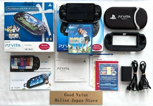 Sony PS Vita PCH-1100 Cristal Black 3G/Wi-Fi Model Console Starter Pack - Picture 1 of 24