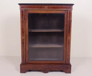 Pier Cabinet Victorian 19th Century Glazed Display Cabinet Antique Inlaid - Picture 1 of 11