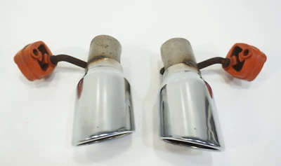 02-2005 Ford Thunderbird 3.9L V8 Izquierdo Derecho Escape Tubo de escape Punta Silenciador Corte PC Foto 1 de 4