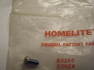 NEW HOMELITE SCREW  8-32 X 3/8  FITS:  HG3500 OR EH4400HD GENERATORS  P/N 80206 - Picture 1 of 1