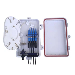 Newtech 552-110 8 Port LC MM Weather Resistant Fiber Termination Box Wall Mount - Picture 1 of 3