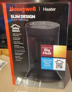 NEW IN BOX Honeywell Digital Ceramic Compact Slim Tower Heater - Black - Picture 1 of 5