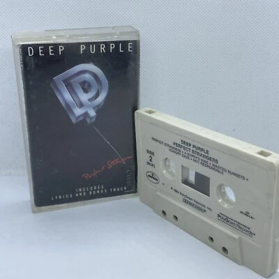 Deep Purple - Perfect Strangers Cassette Rare USA Import Cassette White Shell - Image 1 of 4
