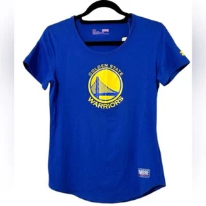 Under Armour Golden State Warriors baloncesto manga corta camiseta top pequeño - Imagen 1 de 9