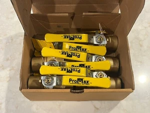 (BOX OF 6) 1" Sweat, Full-Port, Brass Ball Valves, 600 WOG; 150 WSP - Picture 1 of 10