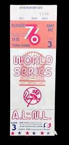 Vintage 1976 World Series Ticket Stub Game 3 New York Yankees vs Cincinnati Reds