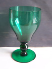 Green Glass Goblet Style Vase