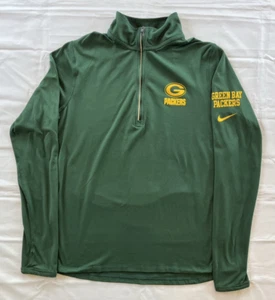 Nike Dri-Fit Green Bay Packers Women's  XL 1/4 Zip Running Pullover Sweatshirt - Picture 1 of 11