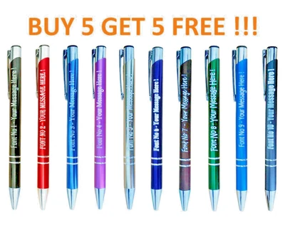 COSMO Personalised Pen with your message Laser Engraved Promotional Gift High Quality