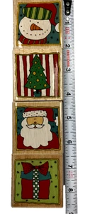 Juego de cuatro sellos navideños de 2x2" Santa, muñeco de nieve, paquete de regalo, árbol limpio - Imagen 1 de 11
