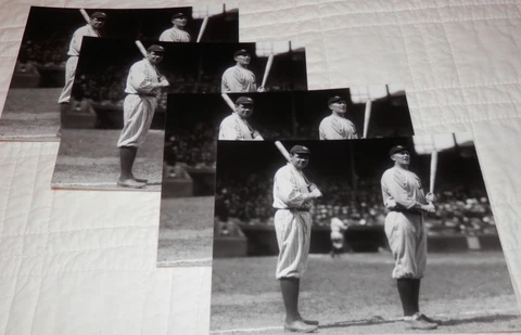 Babe Ruth Ty Cobb New York Yankees Detroit Tigers Postcard Set of 4 COUNT Cover