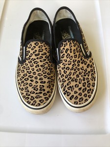 vans leopard print slip ons