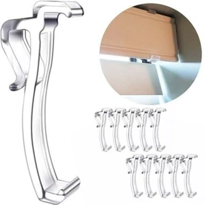10pcs Horizontal Valance Clips Clear Window Blind Clips Portable Blind Clips - Picture 1 of 14