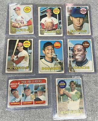 Бейсбольная карточка 1969 O-Pee-Chee OPC ЛОТ ТОВАРОВ Topps Фрэнк Говард старая винтажная - Изображение 1 из 4