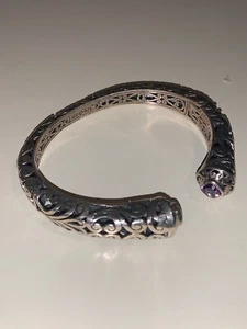 Bracciale vintage traforato firmato JGD 925 design Jane Girardi in argento sterling  - Foto 1 di 8