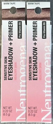 Neutrogena Sensitive Skin Eyeshadow + Primer - Warm Taupe .22oz X 2 - NEW - Image 1 of 4