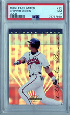 Chipper Jones 1995 Leaf Limited  #22 Gold ATLANTA BRAVES PSA 7