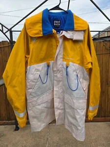 West Marine Explorer Sailing Jacket Small High Visibility Yellow White Reflects - Picture 1 of 16