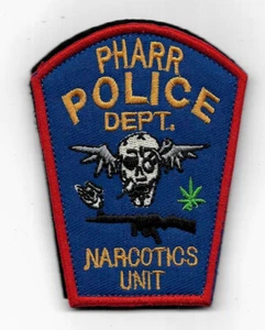 TEXAS Narcotics Unit PHARR (DROGEN KOMMISSARIAT) Polizei Abzeichen Police Patch - Picture 1 of 2