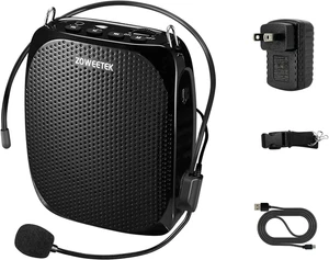 Sprachverstärker Mikrofon Headset für Lehrer, Original persönliche Stimme schwarz - Bild 1 von 9