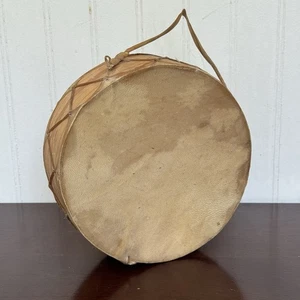 Vintage Tarahumara Aro Drum 7” MEXICO Rawhide And Wood - Picture 1 of 8