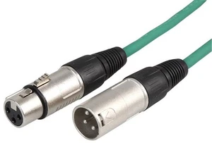 STAGG - 3 Pin XLR Microfoonkabel 3m Groen - Afbeelding 1 van 1