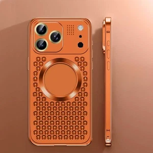 Funda magnética de metal con marco para iPhone 17 Pro Max cubierta de disipación de calor 16 Pro 15 - Imagen 1 de 25