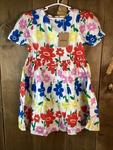 Vestido Mini Boden Madeline Tejido Multi Arco Iris Flor Talla 6-7y - Imagen 1 de 4