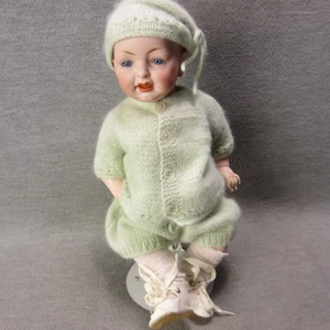 Antiguo cuerpo articulado compuesto 142 inciso bebé cabeza bisque Alemania 14" - Imagen 1 de 12