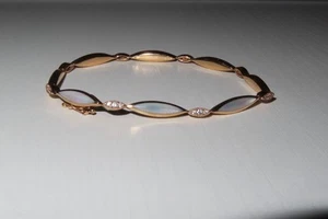 Kabana 14K Rose Gold Diamond Mother of Pearl 7.5“ Bracelet  - Picture 1 of 9