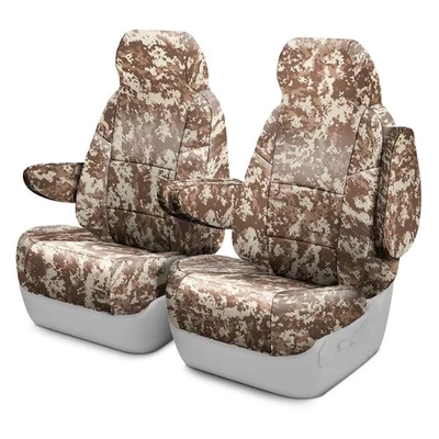 For GMC Envoy XUV 04 Coverking Digital 1st Row Camo Sand Custom Seat Covers - Изображение 1 из 4
