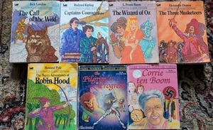 Lot of 7 Moby Books Illustrated Classic Editions Vintage Mini Paperback Books - Picture 1 of 7