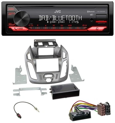 JVC Bluetooth USB DAB MP3 Autoradio für Ford Transit Connect mit Display 12-18 s - Bild 1 von 4