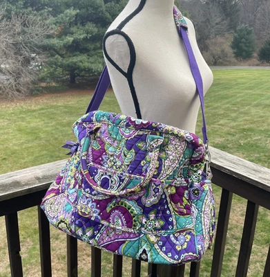 VERA BRADLEY Bag Grand Traveler Weekender Overnight Carry On Heather Purple - Image 1 of 4