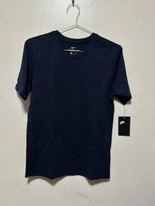 The Nike Tee Men's Athletic Cut Short Sleeve Shirt Cotton Sz S 745339-450 Navy - Picture 1 of 4