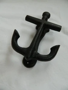 Neuheit Gusseisen Anker TÜRKLOPFER. Schwarze Oberfläche. - Bild 1 von 7