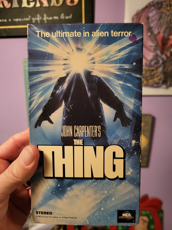 John Carpenter's The Thing VHS (1982) MCA Home Video 1986 Release (Rare OOP)  - Image 1 of 4