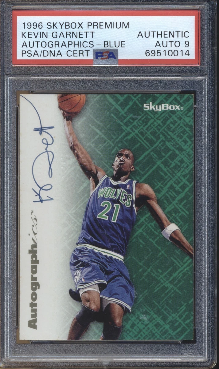 その他 KEVIN GARNETT auto psa9 SkyBox Kevin Garnett Basketball Autographed Sports Trading Cards