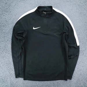 Nike Dri Fit Top T-shirt Men Small Sport Athletic Fit Long Sleeve, Black - Picture 1 of 9
