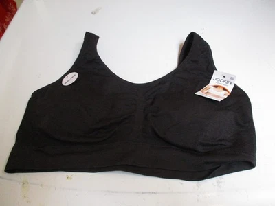 Jockey Women's Modern Micro Bralet Black Bra Wireless XXL New* - Image 1 of 4