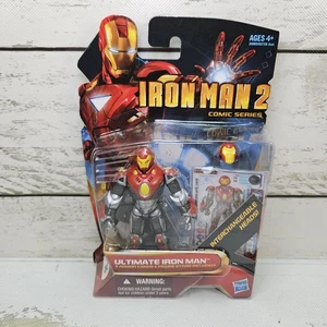 Hasbro Marvel Iron Man 2 Ultimate Iron Man 2010 3.75" Poseable Action Figure - Picture 1 of 10
