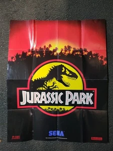 Jurassic park poster sega genesis poster insert 1992 - Picture 1 of 3