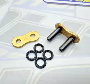 TSUBAKI 520 RQR Race Motorcycle Chain Soft Rivet Type Joining Master Link - GOLD - Picture 1 of 1