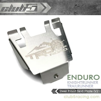 Steel Front Skid Plate for Element RC IFS / Trailrunner / Knightrunner ( V2 ) - Image 1 of 4