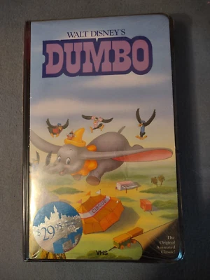 Walt Disney Black Diamond Classics VHS DUMBO 1985 RARE Clamshell  24V VHS NTSC — 第 1/3 张图片