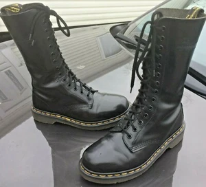 Dr Martens 1914 Black Leather Boots UK 6 EU 39 Made in England - Bild 1 von 11